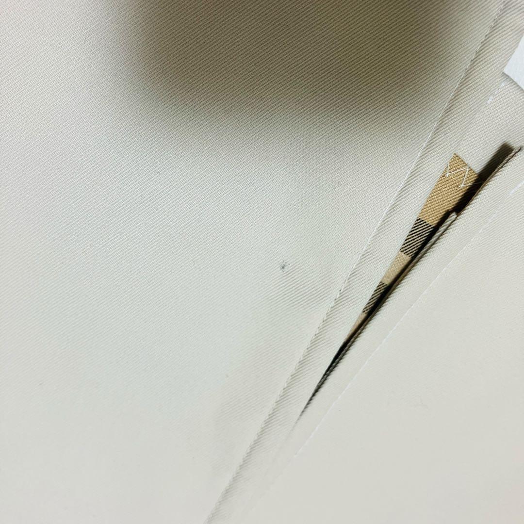 バーバリー　ステンカラーコート　ベルト付　ノバチェック裏地 ベージュ L