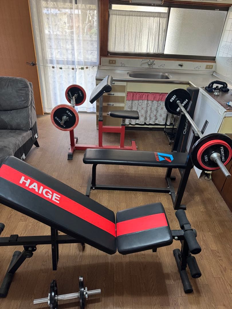 PR-JAPAN調整可能トレーニングベンチセット