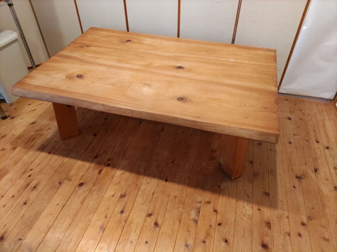 杉１枚板ローテーブル