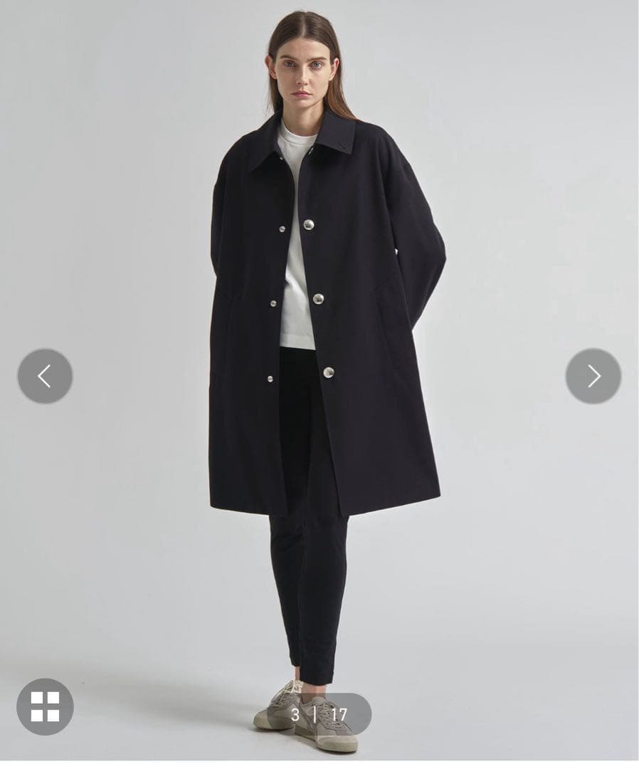 THE RERACS ミドルバルカラーコート ネイビー　サイズ38