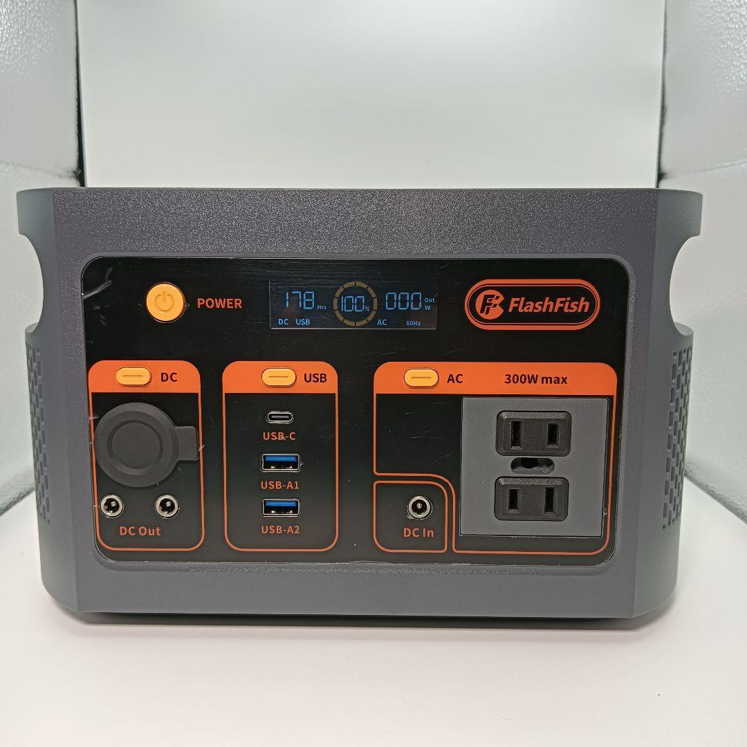 ア*)様 未使用に近い　FlashFish E103　ポータブル電源 300W