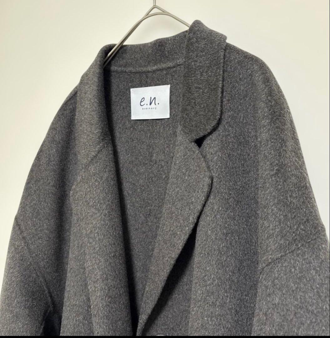 値下げ【新品】evernavyエバーネイビー リバーロングコクーンコート M