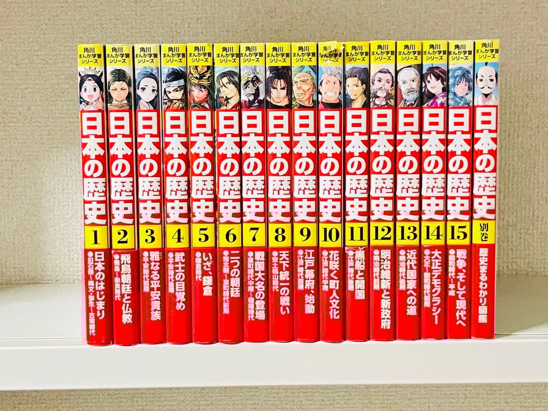 日本の歴史 全15巻　角川　別冊付
