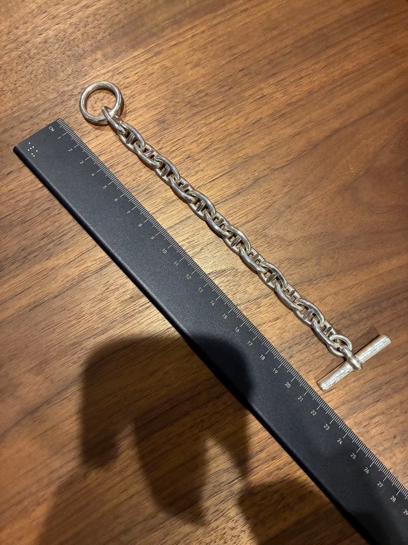 シルバー925 アンカーチェーンブレスレット GM13コマ相当