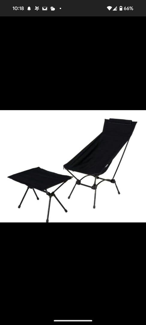 新品　ヤバイッス C1-938-BK アウトドア 折りたたみチェアー　ブラック