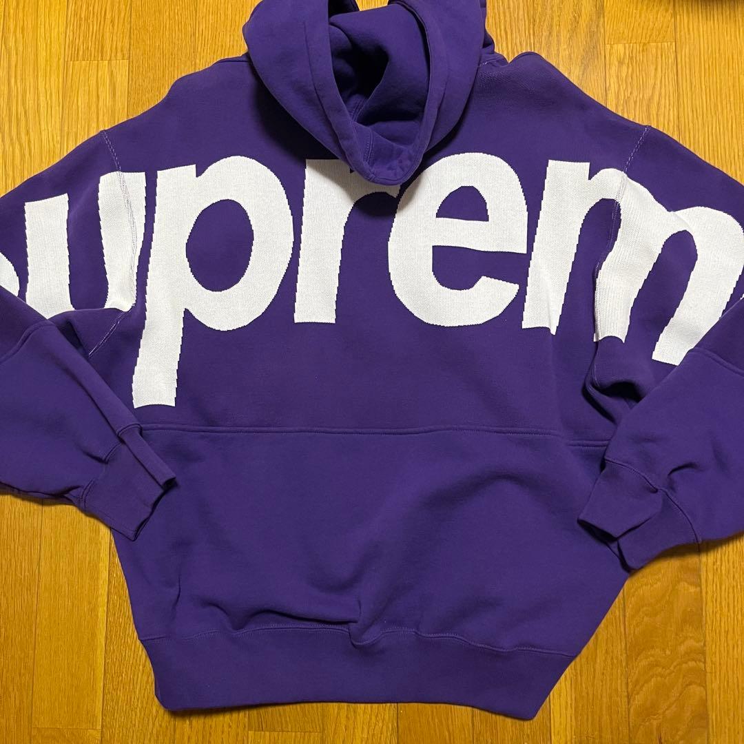 Supreme シュプリーム フーデッド ビッグロゴ パーカー キムタク着 紫