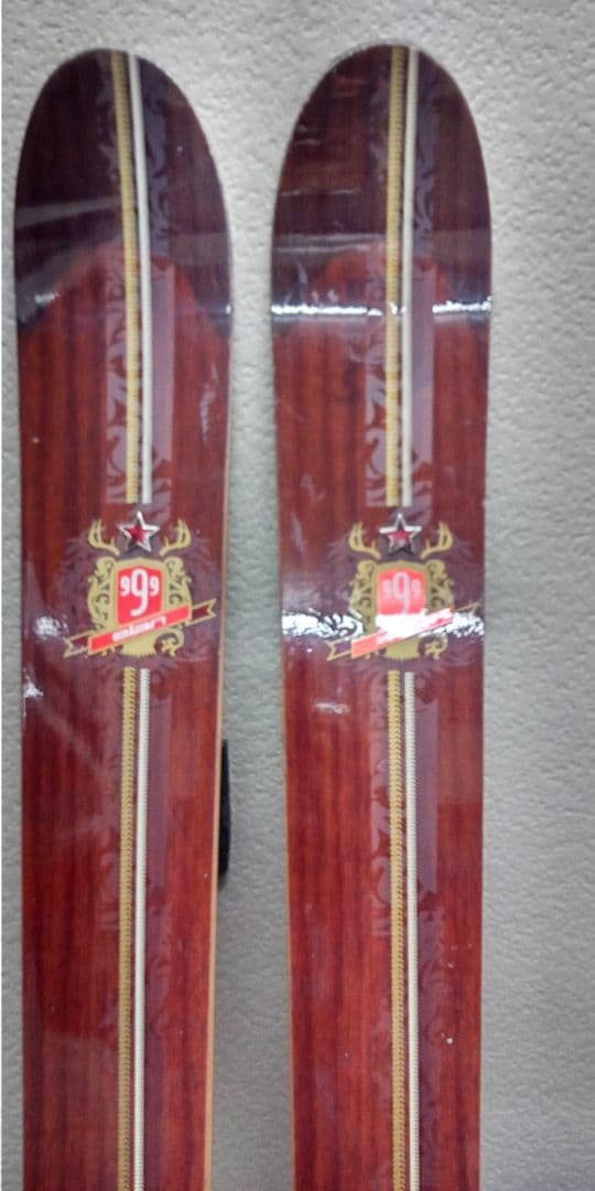 エラン　パウダーモデル スキー 木目調 　サロモンバインディング　185cm