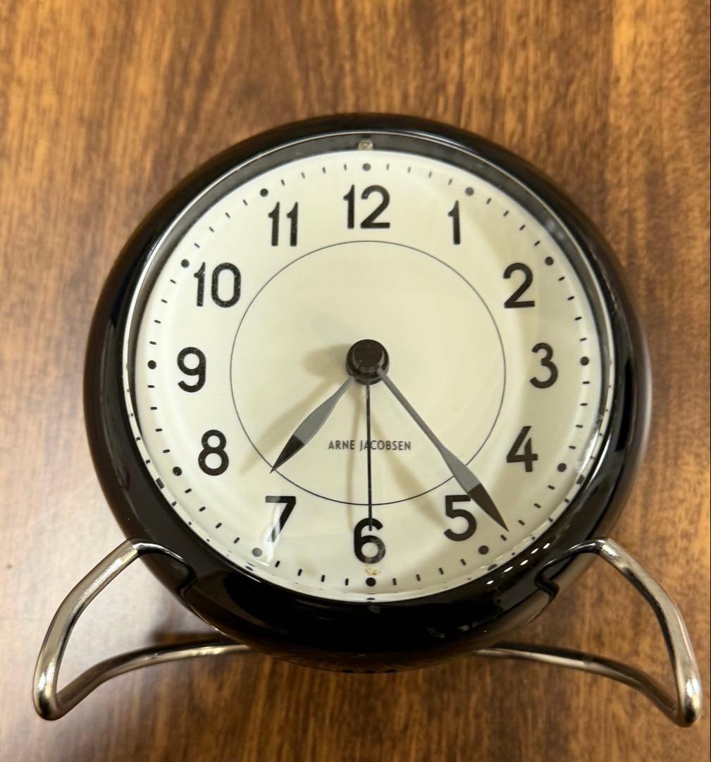 ARNE JACOBSEN 置き時計 STATION 43672 黒