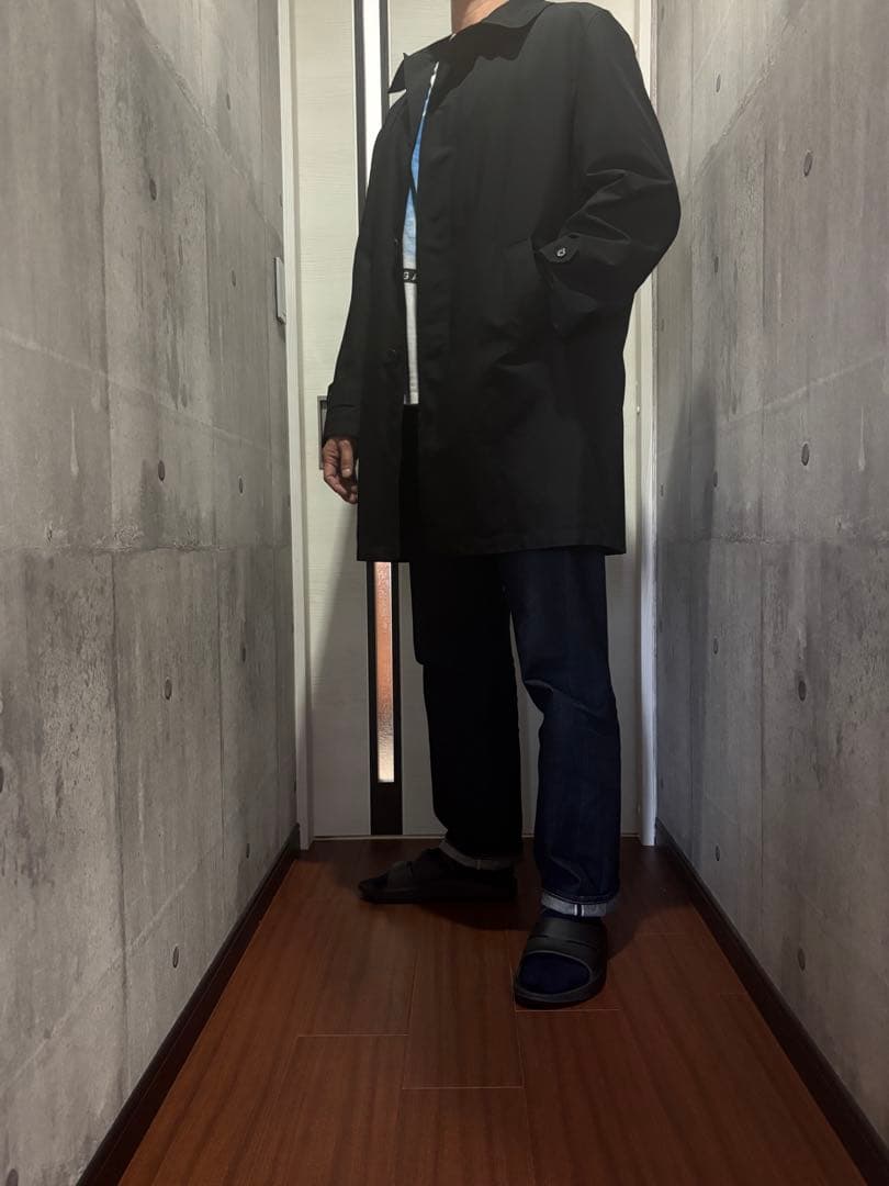 新品未使用Poloポロバイラルフローレン黒ステンカラーコートLLライナー付