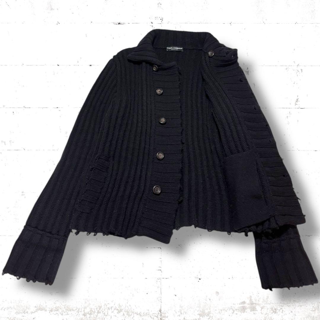 archive DOLCE&GABBANA 肉厚　ケーブル　ニット　カーディガン