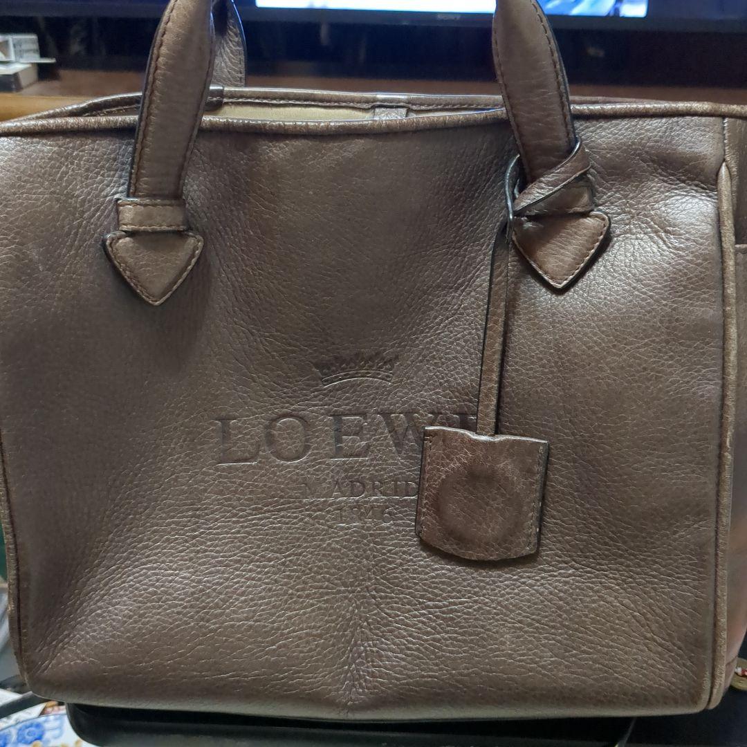 LOEWE ブラウン トートバッグ 中型