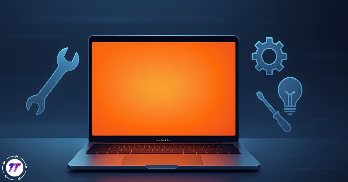 MacBook Pro Orange Screen