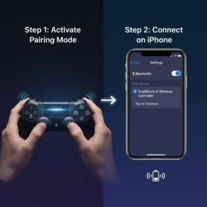 PS4 controller to iphone