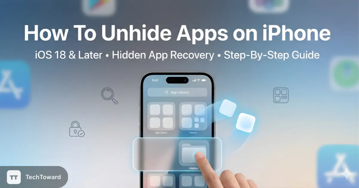 Unhide Apps On iPhone