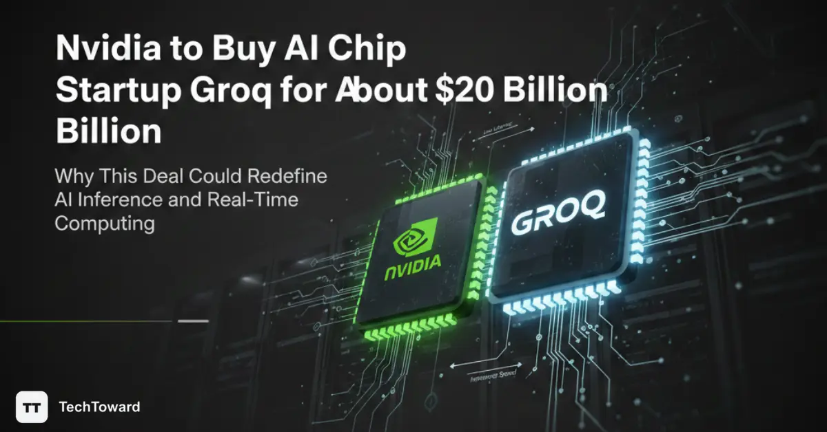 Nvidia to Buy AI Chip Startup Groq for About $20 Billion
