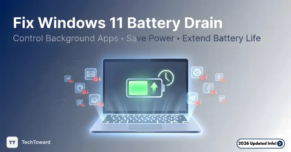 Windows 11 battery drain setting