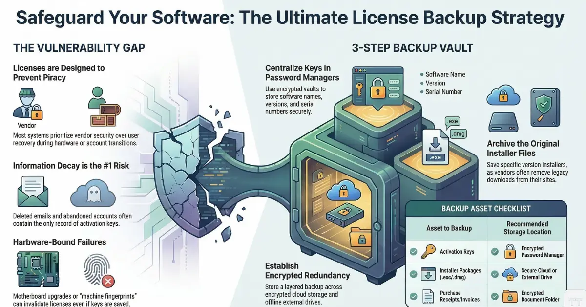 How to Backup Software Licenses
