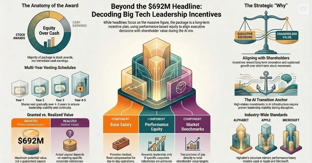 Sundar Pichai Received a $692M Pay Package